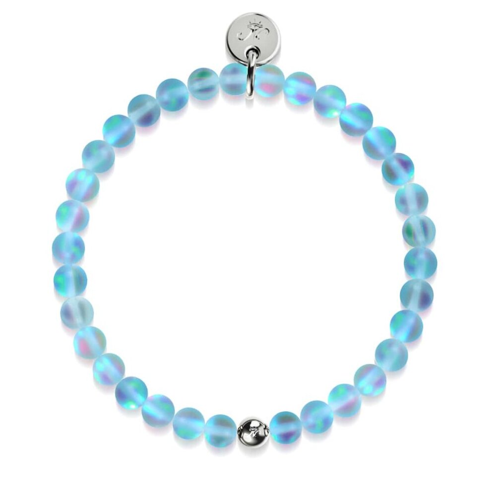 NOGU Aquamarine Mermaid Glass Bracelet
